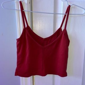 brandy melville red tank